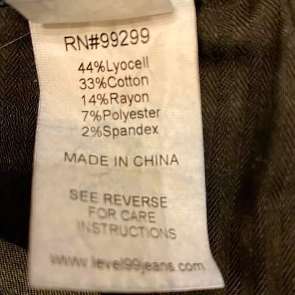 Level 99 High Rise Tanya Crop Slim Jeans Sz 28 - Picture 4 of 6